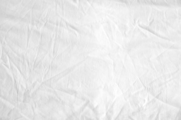 White bed sheet as background