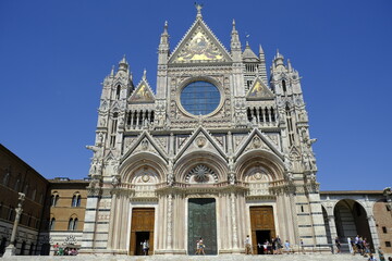 Siena Cathedral, Metropolitan Cathedral of Santa Maria Assunta. Tuscany, Italy.