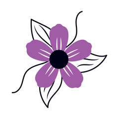 purple flower icon