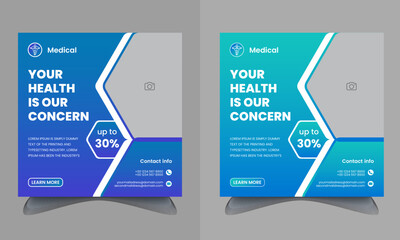 medical social media post template