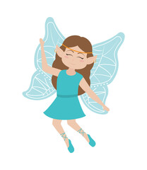 blue cute fairy