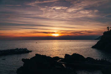 Sea view at Cinque Terre, La Spezia, Italy