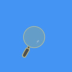 magnifying glass for business to focus on their goal 