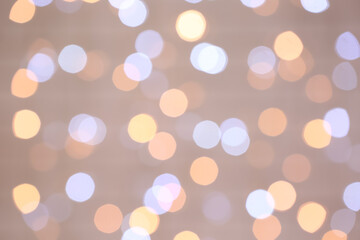 Blurred Christmas lights as background