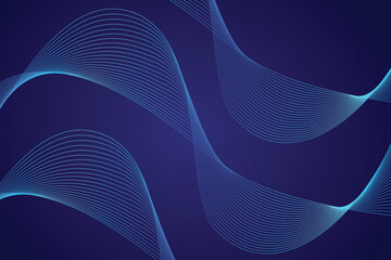 Modern abstract background with wavy or liquid concept. Gradient blue color.
