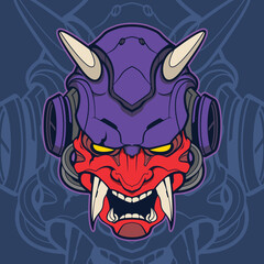 oni mask mecha