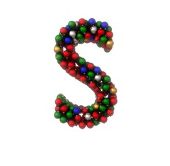 Holiday Ornament Font - Letter S