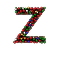 Holiday Ornament Font - Letter Z