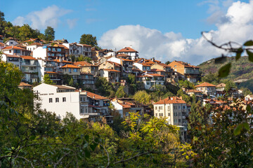 Naklejka premium Panoramic view of city of Veliko Tarnovo, Bulgaria