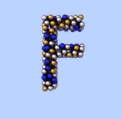 Holiday Ornament Font - Letter F
