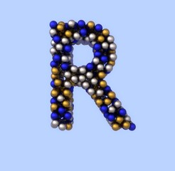 Holiday Ornament Font - Letter R