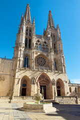 Fototapeta na wymiar Cathedral of Saint Mary, in Burgos, Spain. High quality photography . 