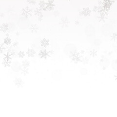 Snow Fall in winter. Snowflakes illustration.
