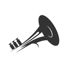 Trumpet logo icon design