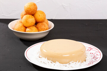 Fritters and custards Are Delicious Combinations Of Traditional Colombian Food.