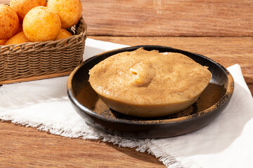 Fritters and custards Are Delicious Combinations Of Traditional Colombian Food.