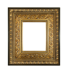Transparent PNG Ornate Blank Picture Frame.