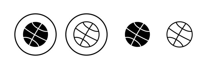 Basketball icon vector illustration. Basketball ball sign and symbol