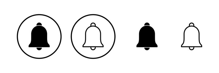 Bell Icon vector illustration. Notification sign and symbol for web site design