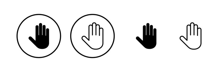 Hand icon vector illustration. hand sign and symbol. hand gesture