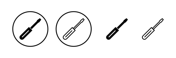 Screwdriver icon vector illustration. tools sign and symbol