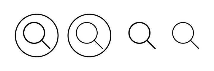 Search icon vector illustration. search magnifying glass sign and symbol