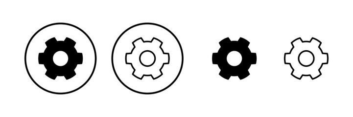 setting Icon vector illustration. Cog settings sign and symbol. Gear Sign