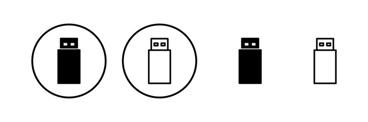 Usb icon vector illustration. Flash disk sign and symbol. flash drive sign.