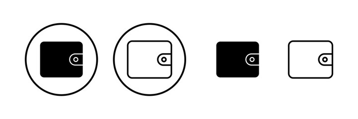 Wallet icon vector illustration. wallet sign and symbol
