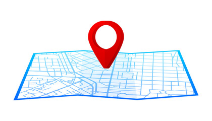 Map GPS navigation. Search map navigation. Gps tracking concept. Vector illustration.