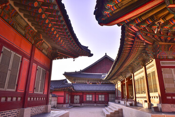 Beautiful scenery of Gyeongbokgung Palace in Seoul,서울 경복궁의 아름다운 모습들
