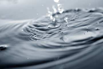 Close up of water splash background