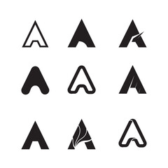 A Letter icon Template