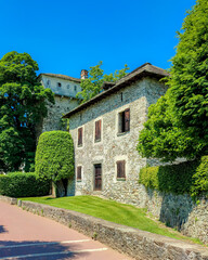 Fototapeta na wymiar Old buildings in Locarno Switzerland