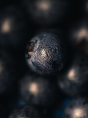 Close up of a blueberry