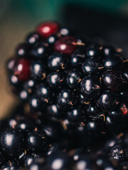 Close up of a blackberry