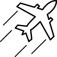 Plane icon trendy design template on white background 