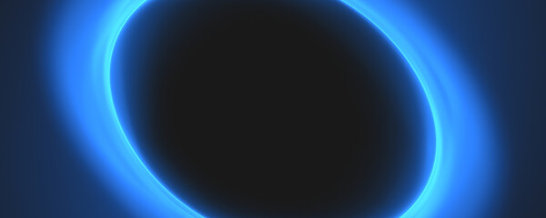 glowing blue oval circle hole background