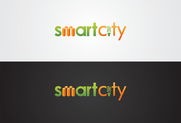 Smart City logo vector illustration design.