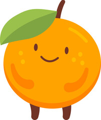 Orange Cartoon Character