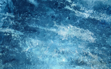 Fototapeta na wymiar ice winter background cracks grunge texture blue wallpaper 