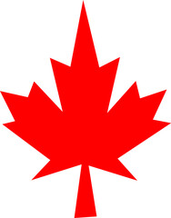 Maple leaf, Canada symbol icon vector illustration on white background..eps
