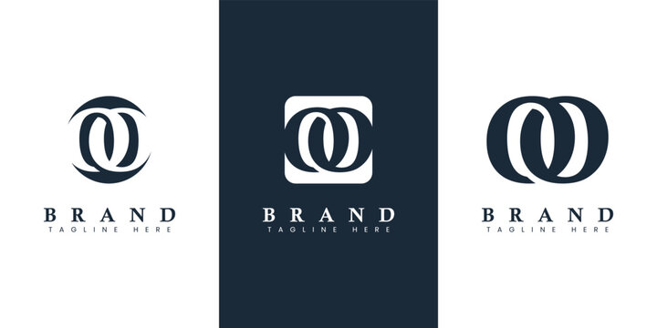 Modern and simple Letter OO Logo, suitable for any business with O or OO initials.