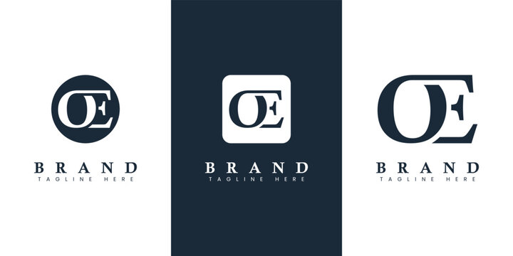 Modern and simple Letter OE Logo, suitable for any business with OE or EO initials.