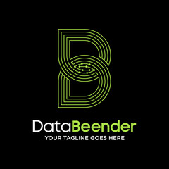 Obraz premium Simple and unique letter or word B font using many lines out or art image graphic icon logo design abstract concept vector stock. Can be used as symbol related to initial or sport tech