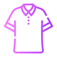 polo tshirt gradient icon