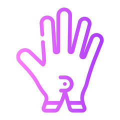 glove gradient icon