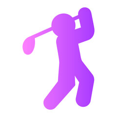 golfer gradient icon