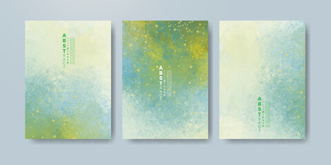 cards with watercolor background. Design for your date, postcard, banner, logo.