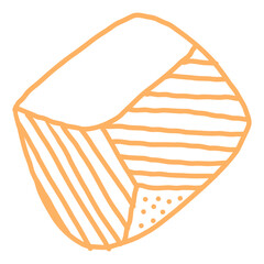 Abstract rock stone element